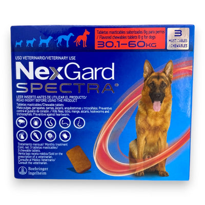 Nexgard Spectra 3 Tabletas 30.1 a 60 Kg